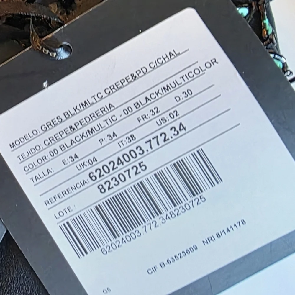 Pronovias Barcelona Embellished Black Halter Gown High-Low Hem-NWT Size 2 - Picture 14 of 15